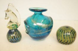 3 Pieces of Mdina glass