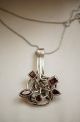 Boxed silver celtic designer necklace