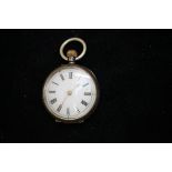 800 grade silver fob watch