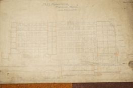 Collection of early blue prints - Midland hotel ma