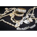 Mother of pearl jewellery & others