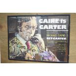 Caine is Carter film poster framed