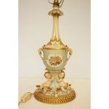 Large ornate Italian table lamp Height 50 cm