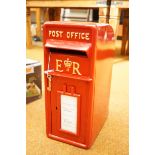Red ER post box - full size reproduction