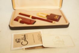 Boxed Colbri lighter, pen & key ring