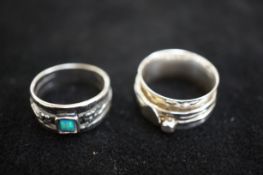 2 Silver rings