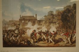 Limited edition signed print waterloo the defence