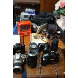 Collection of cameras & equipment to include 3x C