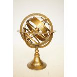 Brass armillary globe