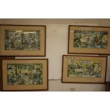 4x Framed prints by E. Noack