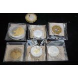 Collection of commemorative collectable coins