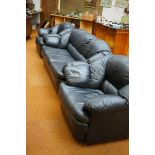 3 Piece leather suite & 2 chairs