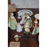 Collection of Royal Doulton, Franklin mint & other