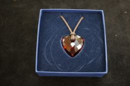 Swarovski heart shaped pendant