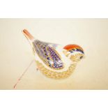 Royal crown derby firecrest gold stopper