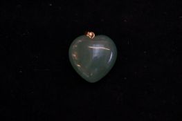 Jade heart shaped pendant