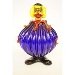 Large Murano art glass clown Height 30 cm