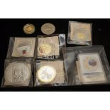 Collection of commemorative collectable coins