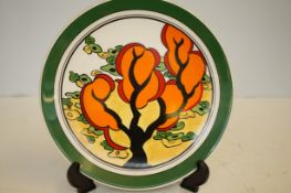 Wedgwood Clarice Cliff limited edition plate orang