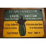 Cast iron sign Louis Vuitton