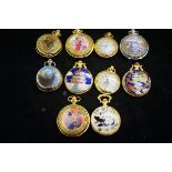 Collection of 10 pocket watches