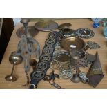 Collection of brass ware