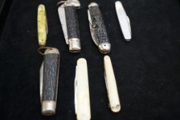 Collection of pen knives & fruit knives