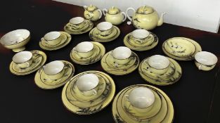 Oriental tea service (Crane pattern) sugar bowl da