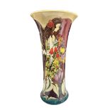 Moorcroft Flower Maiden trial vase designed by Pau