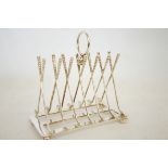 Silver plated novelty golf club toast rack