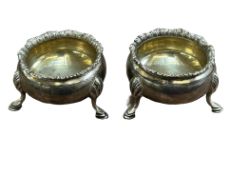 Silver salt set, Pairpoint Brothers c1928