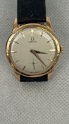 Vintage Omega 18ct rose gold wristwatch