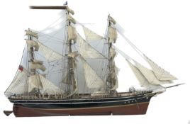 Very large scratch built sailing ship 114 cm wide