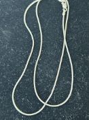 18ct White gold chain Weight 6g Length 18''
