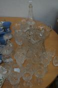 Collection of crystal ware