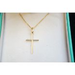 9ct Gold cross & chain