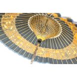 Oriental lacquered bamboo parasol