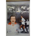 Frank Worthington signed picture, Bolton Wanderers