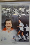 Frank Worthington signed picture, Bolton Wanderers