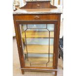 Edwardian display cabinet with key