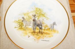 6 Wedgwood wild life cabinet plates by David Sheph