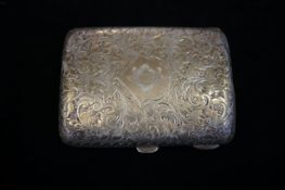 Silver cigarette case Weight 71g