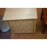 Small 3 draw set of drawers - draws full with CD's