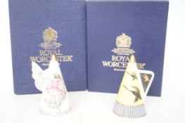 Two Royal Worcester candle snuffers. Homeward boun