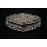 Silver lidded trinket box