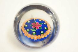 Early Millefiori paperweight with floral design (p