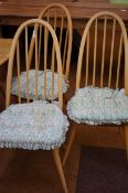 3 Blonde Ercol chairs