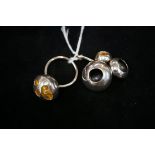 Ellen Thorpe silver pendant & ring