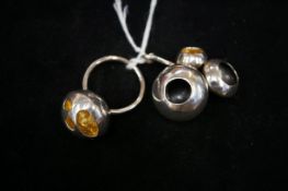 Ellen Thorpe silver pendant & ring