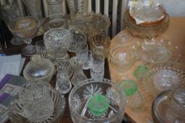 Victorian glass ware & later glass ware